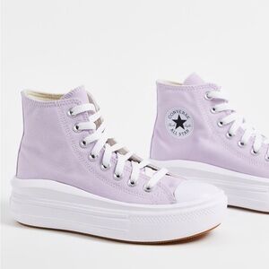Purple Hightop Platform Converse